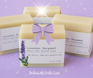 Lavender Bergamot Tallow Soap – Moisturizing & Gentle